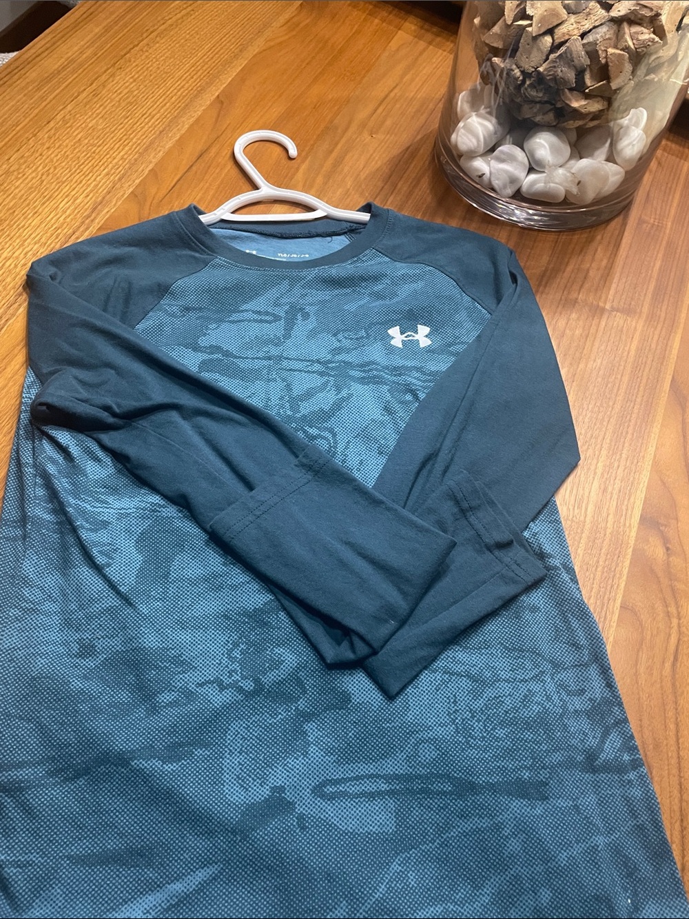 Under Armour Youth Performance Long Sleeve Top - Teal & Dark Teal